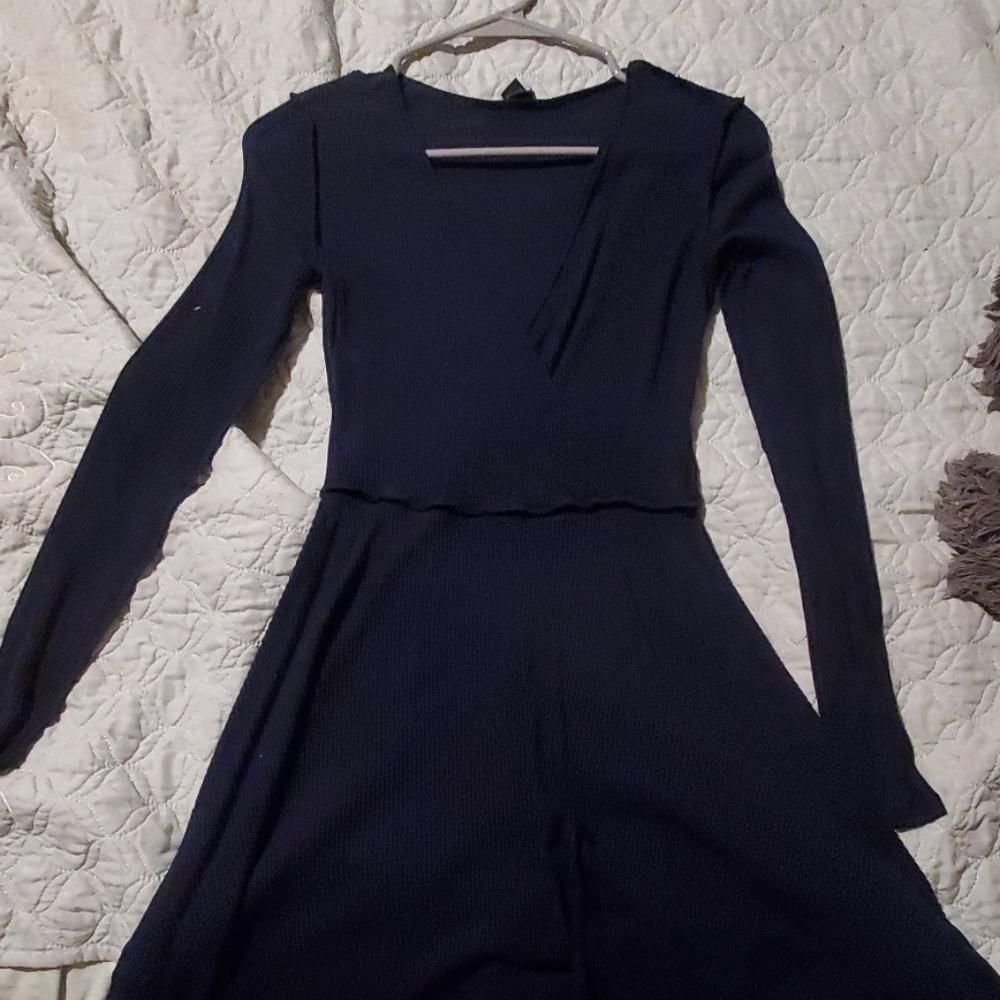 Navy blue mini dress